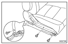 Install the lower seat cushion shield with the screws.