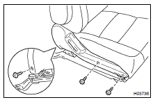 INSTALL LOWER SEAT CUSHION SHIELD