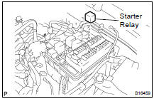  REMOVE STARTER RELAY (Marking: 