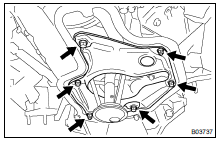 INSTALL OIL PAN BAFFLE PLATE