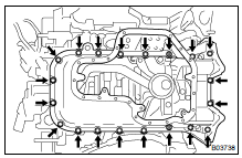 REMOVE NO.1 OIL PAN