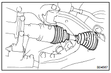 INSPECT DRIVE SHAFT BOOTS