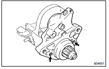 REMOVE STARTER HOUSING, CLUTCH ASSEMBLY AND GEAR