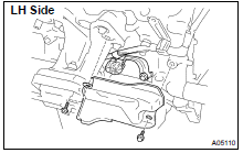  INSTALL ENGINE WIRE TO LH SIDE OF CYLINDER BLOCK