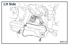 DISCONNECT ENGINE WIRE FROM LH SIDE OF CYLINDER BLOCK