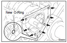 (c) Install a new O-ring to the cylinder block.