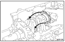 PLACE CONNECTING ROD CAP ON CONNECTING ROD