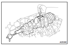 CHECK CRANKSHAFT THRUST CLEARANCE