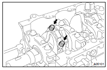 INSTALL CONNECTING ROD CAP BOLTS