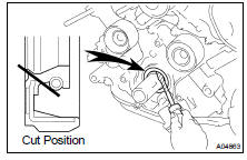 (b) If the oil pump is installed to the cylinder block: