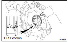 (b) If the rear oil seal retainer is installed to the cylinder block: