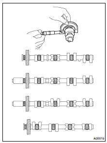 INSPECT CAMSHAFT JOURNALS