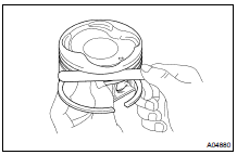 INSPECT PISTON AND CONNECTING ROD