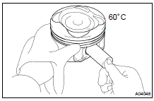 INSPECT PISTON AND CONNECTING ROD