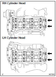 (c) Install the 4 semi-circular plugs to the cylinder heads.