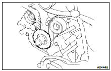 INSTALL TIMING BELT GUIDE