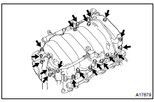 DISASSEMBLE UPPER AND LOWER INTAKE MANIFOLDS