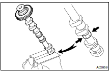 DISASSEMBLE EXHAUST CAMSHAFTS