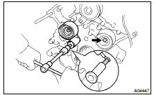  INSTALL NO.1 IDLER PULLEY AND NO.2 IDLER PULLEY