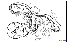 TEMPORARILY INSTALL TIMING BELT