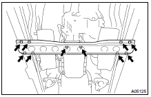 INSTALL ENGINE AND TRANSMISSION ASSEMBLY IN VEHICLE