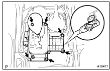 REMOVE SHIFT LEVER ASSEMBLY AND TRANSFER SHIFT LEVER ASSEMBLY