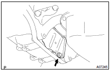 REMOVE TORQUE CONVERTER CLUTCH BOLTS