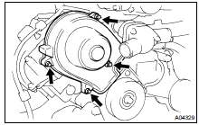 Remove rh no.3 Timing belt cover