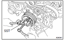 REMOVE CRANKSHAFT PULLEY