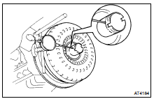 (a) Temporarily mount the torque converter clutch to the drive