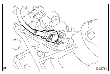 DISCONNECT NO. 1 VEHICLE SPEED SENSOR CONNECTOR