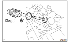 REMOVE NO. 1 VEHICLE SPEED SENSOR