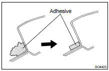 CLEAN AND SHAPE CONTACT SURFACE OF DOOR PANEL