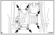 REMOVE FLOOR SHIFT LEVER ASSEMBLY