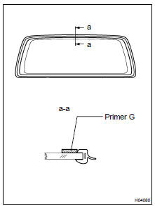 COAT CONTACT SURFACE OF GLASS WITH PRIMER 