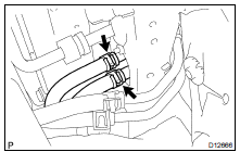 REMOVE OIL COOLER PIPE BRACKET