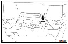 REMOVE TORQUE CONVERTER CLUTCH MOUNTING BOLT