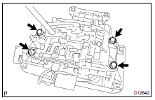 REMOVE SHIFT LEVER GUIDE HOUSING