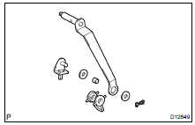 DISASSEMBLE SHIFT LEVER PLATE