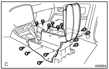  INSTALL REAR CONSOLE BOX