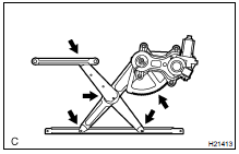 REMOVE WINDOW REGULATOR