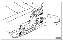 REMOVE SEAT CUSHION OUTER SHIELD