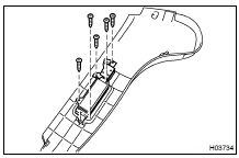 REMOVE SEAT CUSHION OUTER SHIELD