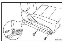 REMOVE SEAT CUSHION INNER SHIELD