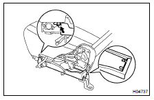 REMOVE LOWER SEAT CUSHION SHIELD