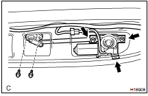 REMOVE REAR WIPER MOTOR AND LINK ASSEMBLY