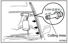 INSTALL OUTSIDE NO. 2 MOULDING