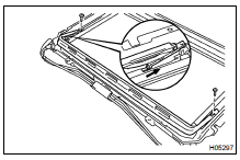 REMOVE WIND DEFLECTOR PANEL