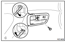 REMOVE DOOR INSIDE HANDLE BEZEL No. 1