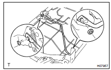 REMOVE RH NO. 1 SEAT LEG STAY